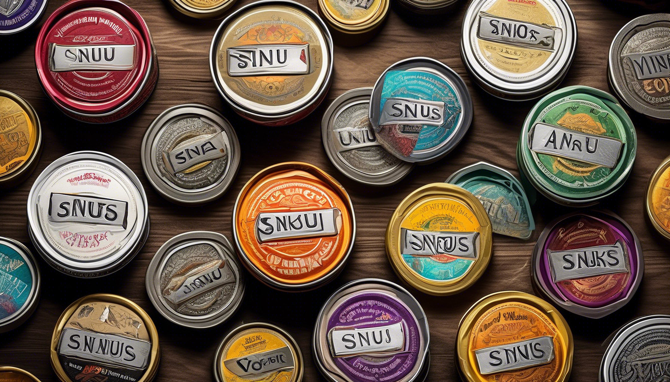 Different brands among all the snus